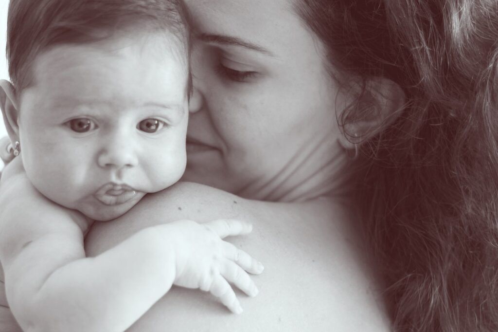 baby, mom, motherhood